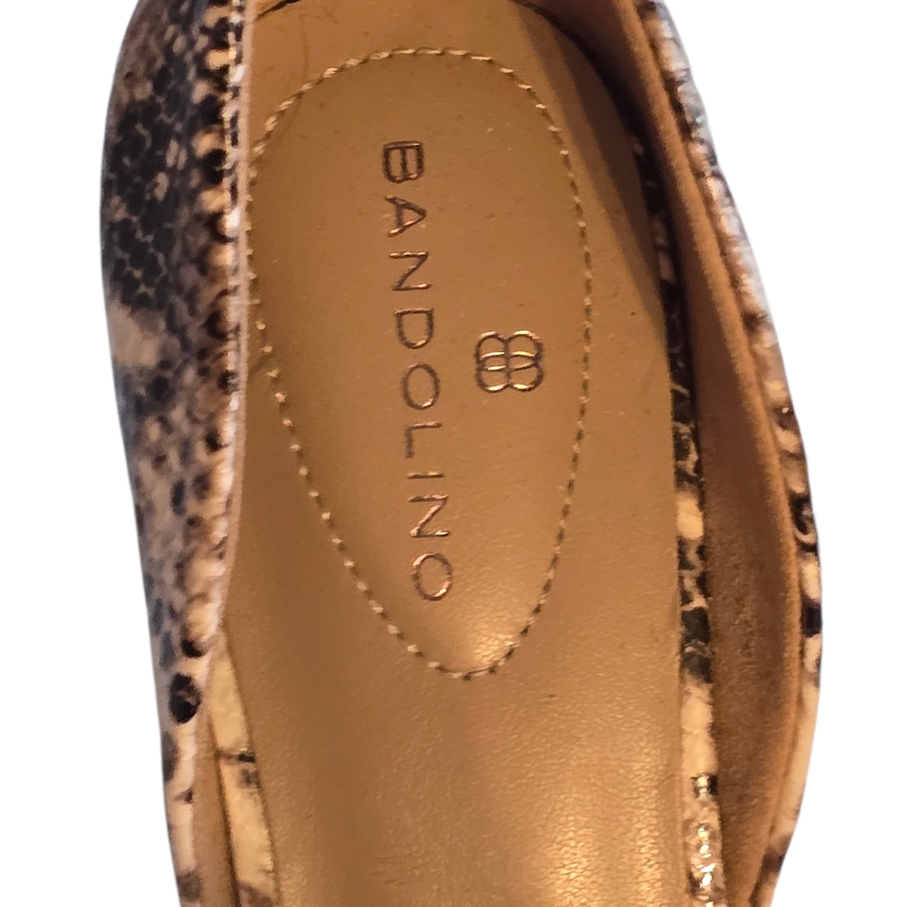 Bandolino Gingere D'Oray Reptile Snakeskin Print Heels Baddie Sexy Size 7 - Picture 6 of 8